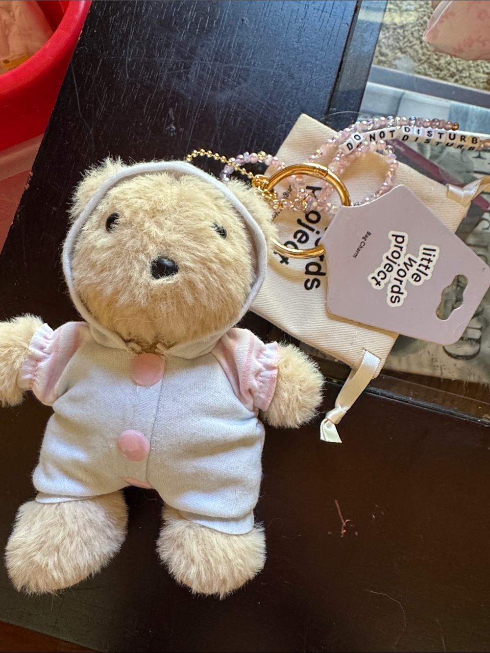 Little words project do not disturb bag charm